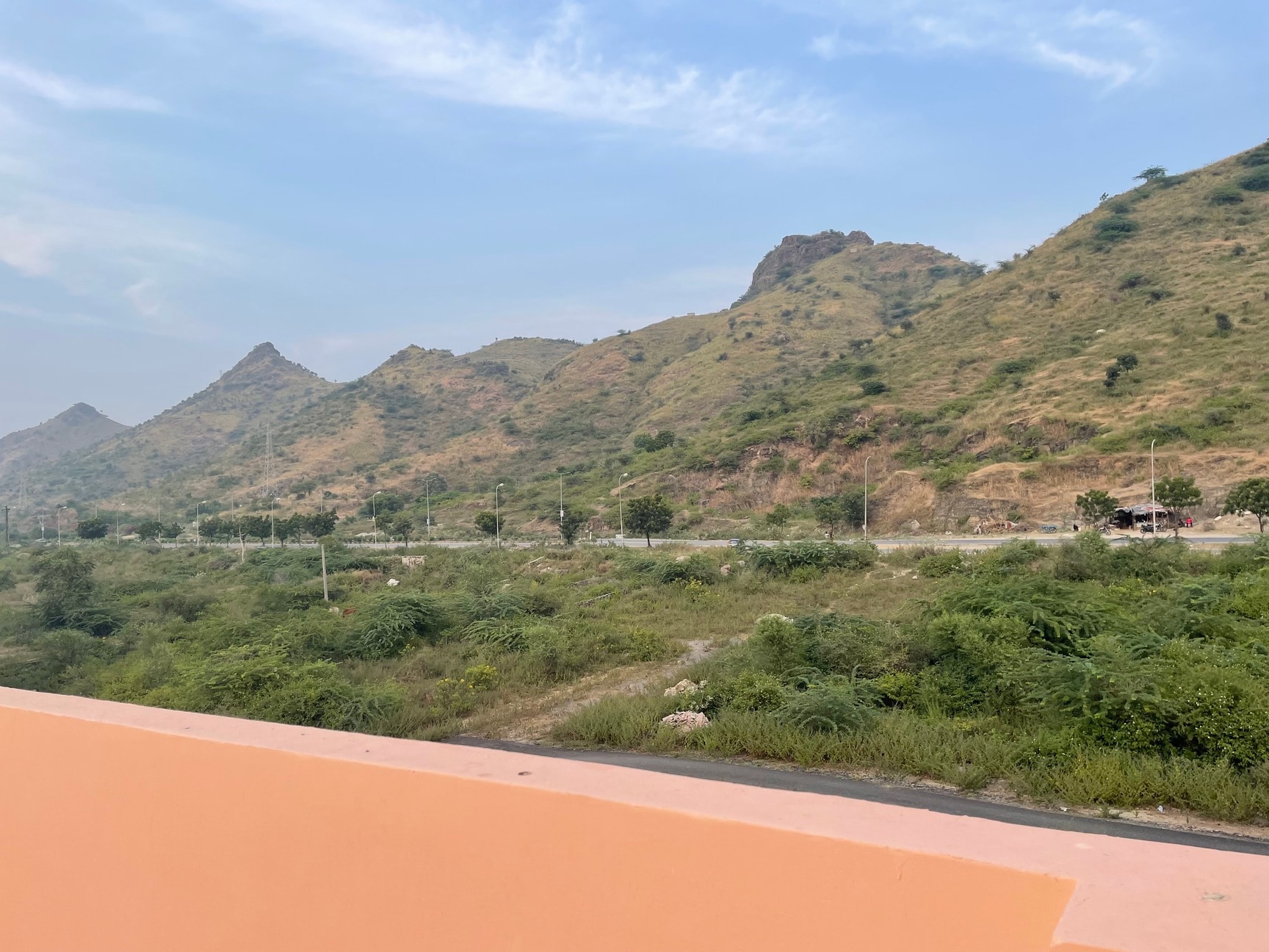 Serene Balcony View of Hills and Mountains